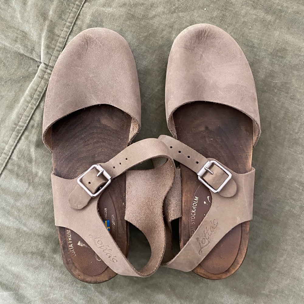 Lotta from Stockholm Low Heel Wood Clogs